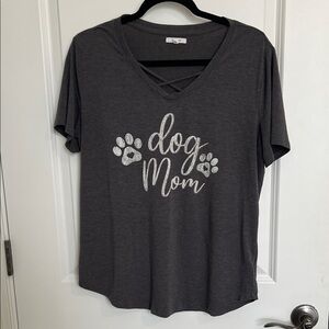Maurices Charcoal Dog Mom T-Shirt